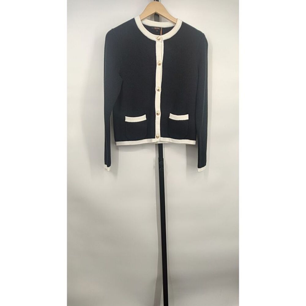 NWT Quince Black and White Women's Sweater